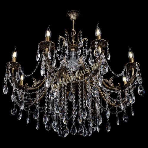 Люстра бронзовая Кассандра Алфея №8/1 журавлик в Самаре Гусь Хрустальный