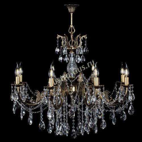 Люстра бронзовая Кассандра Алфея №8/1 звездочка в Самаре Гусь Хрустальный