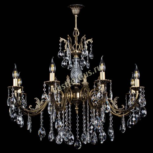 Люстра бронзовая Кассандра Алфея №8/2 баден в Самаре Гусь Хрустальный