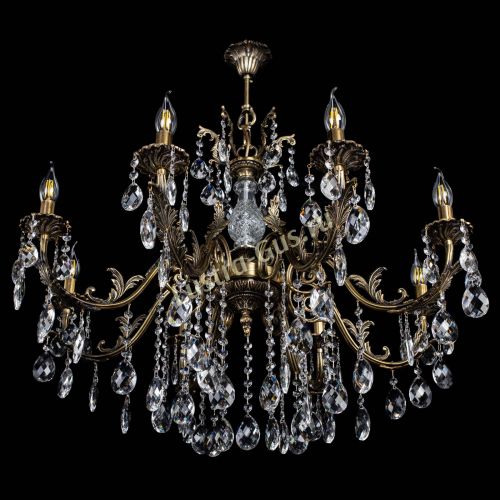 Люстра бронзовая Кассандра Алфея №8/2 баден в Самаре Гусь Хрустальный