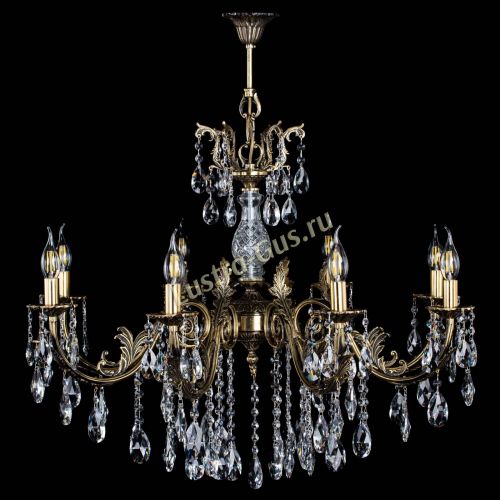 Люстра бронзовая Кассандра Алфея №8/2 журавлик в Самаре Гусь Хрустальный