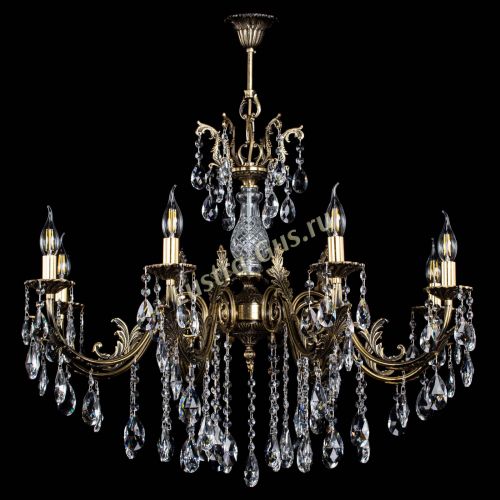 Люстра бронзовая Кассандра Алфея №8/2 журавлик в Самаре Гусь Хрустальный