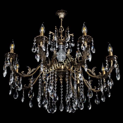 Люстра бронзовая Кассандра Алфея №8/2 журавлик в Самаре Гусь Хрустальный