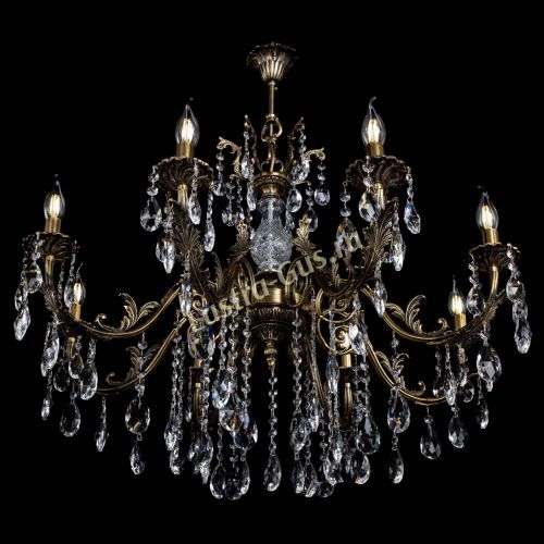 Люстра бронзовая Кассандра Алфея №8/2 журавлик в Самаре Гусь Хрустальный