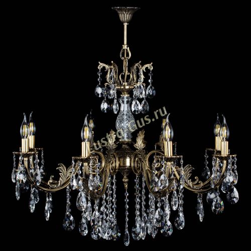 Люстра бронзовая Кассандра Алфея №8/2 звездочка в Самаре Гусь Хрустальный