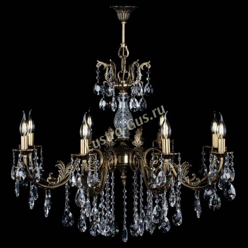 Люстра бронзовая Кассандра Алфея №8/2 звездочка в Самаре Гусь Хрустальный