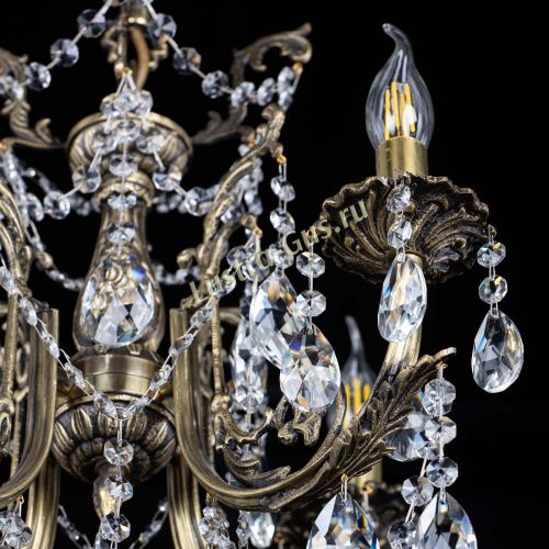 Люстра бронзовая Матильда №4 Лучик в Самаре Гусь Хрустальный