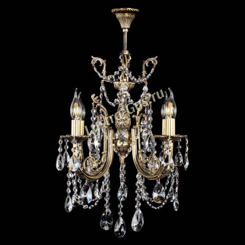 Люстра бронзовая Матильда №4 Лучик в Самаре Гусь Хрустальный