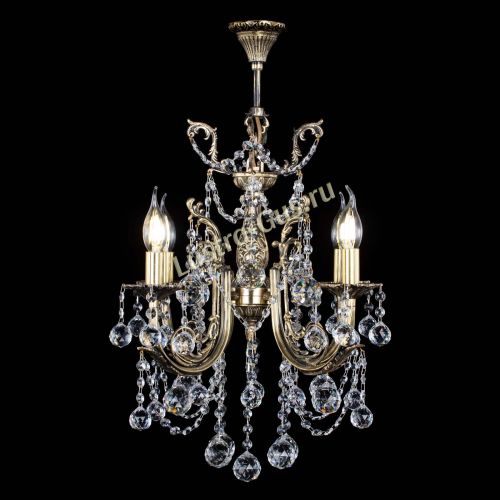 Люстра бронзовая Матильда №4 Шар в Самаре Гусь Хрустальный