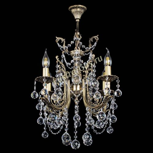 Люстра бронзовая Матильда №4 Шар в Самаре Гусь Хрустальный