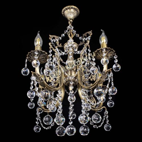 Люстра бронзовая Матильда №4 Шар в Самаре Гусь Хрустальный