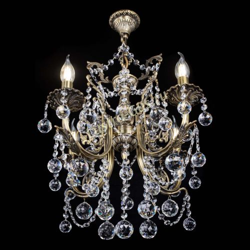 Люстра бронзовая Матильда №4 Шар в Самаре Гусь Хрустальный