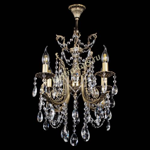 Люстра бронзовая Матильда №4 Журавлик в Самаре Гусь Хрустальный