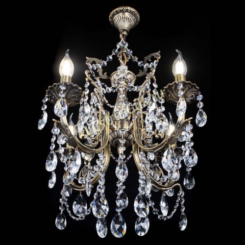 Люстра бронзовая Матильда №4 Журавлик в Самаре Гусь Хрустальный