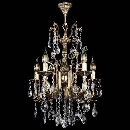 Люстра бронзовая Матильда №5/2 Баден в Самаре Гусь Хрустальный
