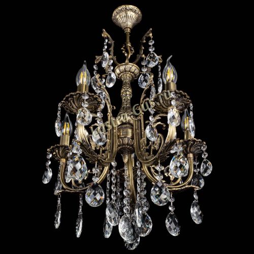 Люстра бронзовая Матильда №5/2 Баден в Самаре Гусь Хрустальный