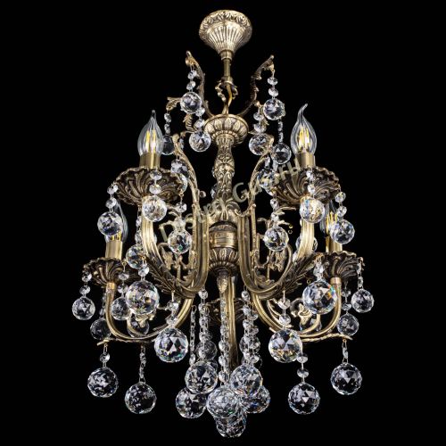 Люстра бронзовая Матильда №5/2 Шар в Самаре Гусь Хрустальный