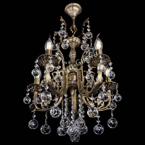 Люстра бронзовая Матильда №5/2 Шар в Самаре Гусь Хрустальный