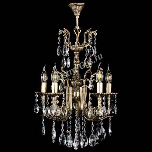 Люстра бронзовая Матильда №5/2 Журавлик в Самаре Гусь Хрустальный