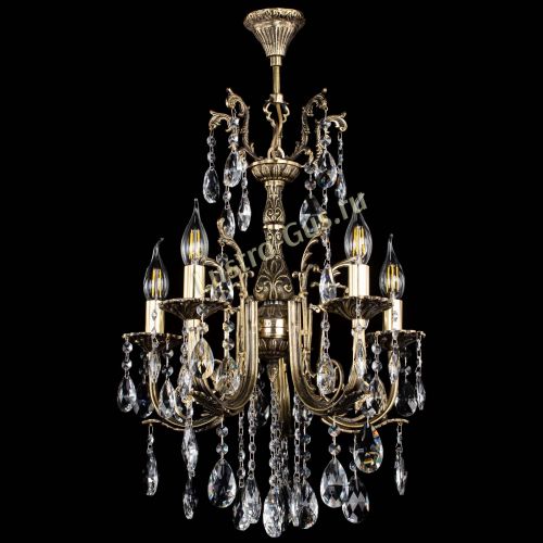 Люстра бронзовая Матильда №5/2 Журавлик в Самаре Гусь Хрустальный