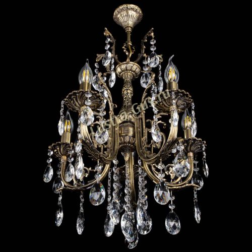 Люстра бронзовая Матильда №5/2 Журавлик в Самаре Гусь Хрустальный