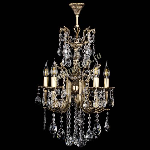 Люстра бронзовая Матильда №5/3 Баден в Самаре Гусь Хрустальный