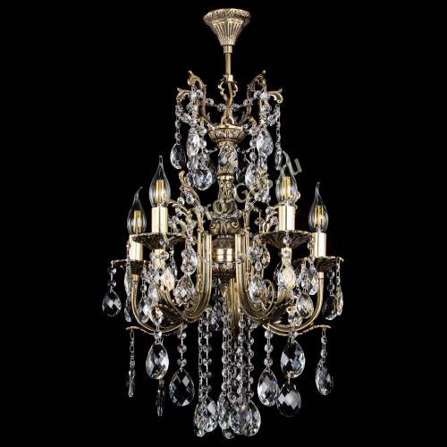 Люстра бронзовая Матильда №5/3 Баден в Самаре Гусь Хрустальный