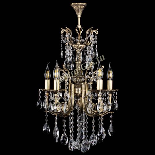 Люстра бронзовая Матильда №5/3 Журавлик в Самаре Гусь Хрустальный