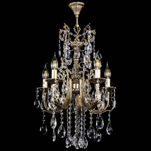 Люстра бронзовая Матильда №5/3 Журавлик в Самаре Гусь Хрустальный