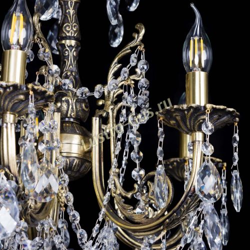 Люстра бронзовая Матильда №5 Баден в Самаре Гусь Хрустальный