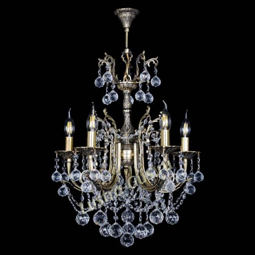 Люстра бронзовая Матильда №5 Шар в Самаре Гусь Хрустальный