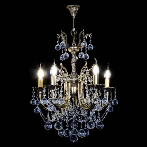 Люстра бронзовая Матильда №5 Шар в Самаре Гусь Хрустальный