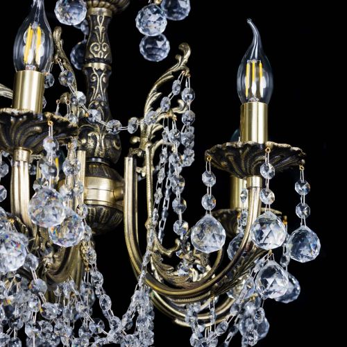 Люстра бронзовая Матильда №5 Шар в Самаре Гусь Хрустальный