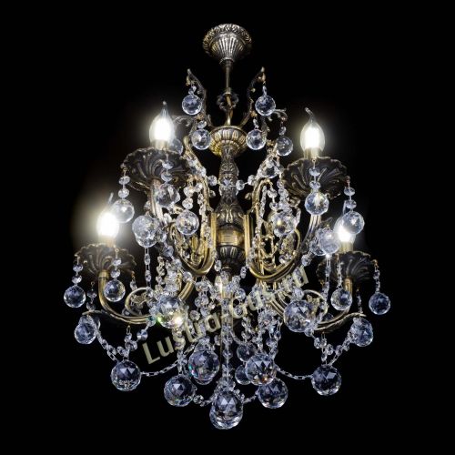 Люстра бронзовая Матильда №5 Шар в Самаре Гусь Хрустальный