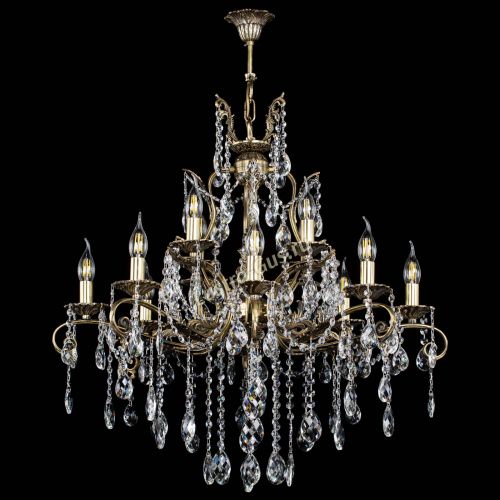 Люстра бронзовая Мелания №12/2 баден в Самаре Гусь Хрустальный