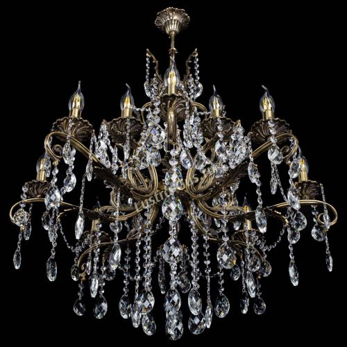 Люстра бронзовая Мелания №12/2 баден в Самаре Гусь Хрустальный