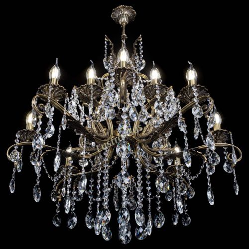 Люстра бронзовая Мелания №12/2 баден в Самаре Гусь Хрустальный