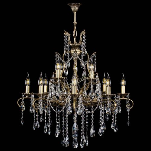 Люстра бронзовая Мелания №12/2 лучик в Самаре Гусь Хрустальный