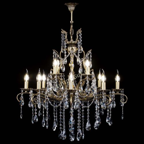 Люстра бронзовая Мелания №12/2 лучик в Самаре Гусь Хрустальный