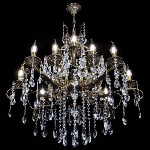 Люстра бронзовая Мелания №12/2 лучик в Самаре Гусь Хрустальный