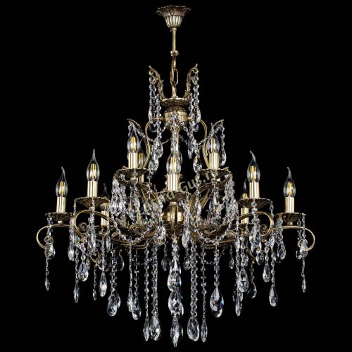 Люстра бронзовая Мелания №12/2 журавлик в Самаре Гусь Хрустальный