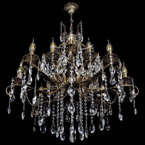 Люстра бронзовая Мелания №12/2 журавлик в Самаре Гусь Хрустальный