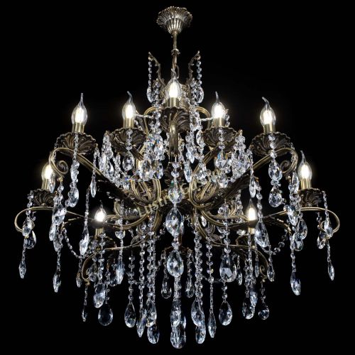 Люстра бронзовая Мелания №12/2 журавлик в Самаре Гусь Хрустальный