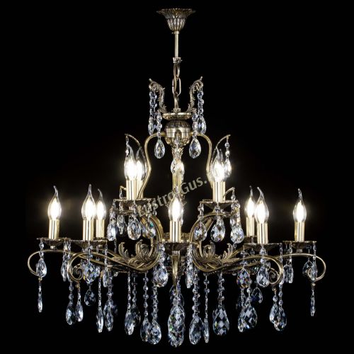 Люстра бронзовая Мелания №12/1 баден в Самаре Гусь Хрустальный