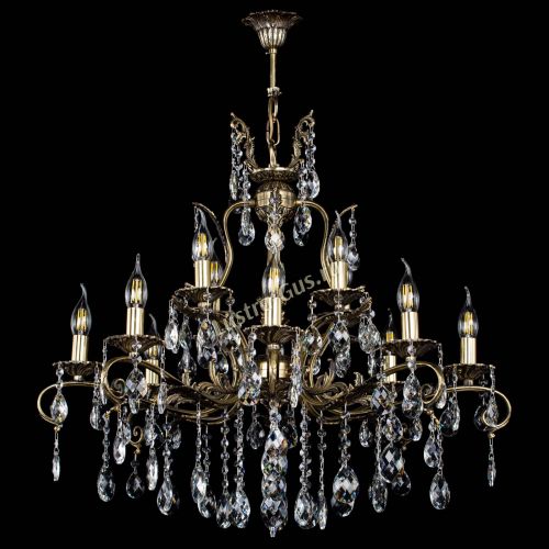 Люстра бронзовая Мелания №12/1 баден в Самаре Гусь Хрустальный