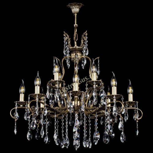 Люстра бронзовая Мелания №12/1 лучик в Самаре Гусь Хрустальный