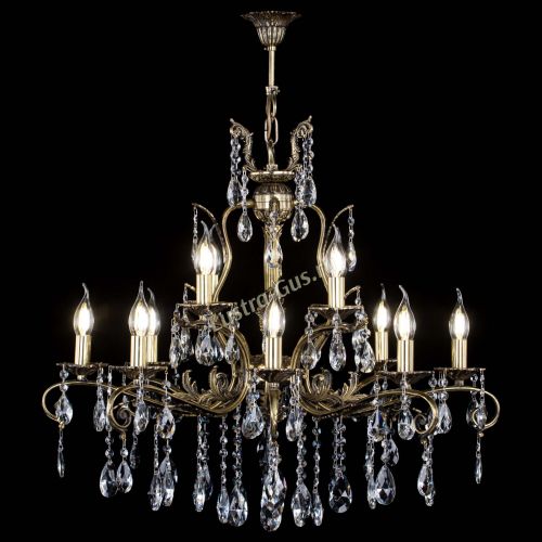 Люстра бронзовая Мелания №12/1 журавлик в Самаре Гусь Хрустальный