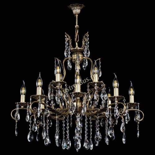 Люстра бронзовая Мелания №12/1 журавлик в Самаре Гусь Хрустальный