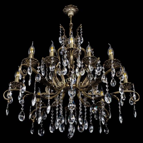 Люстра бронзовая Мелания №12/1 журавлик в Самаре Гусь Хрустальный