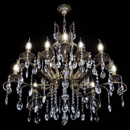 Люстра бронзовая Мелания №12/1 журавлик в Самаре Гусь Хрустальный